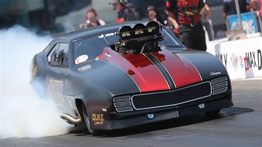 Stavrinos gets Charlotte JBS Equipment NHRA Pro Mod Series victory on holeshot