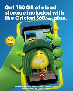 Swing by your nearest store for unlimited data for $60/mo with 150 GB cloud storage. That’s more phone, more fun, anytime, anywhere! | Cricket Wireless | Facebook