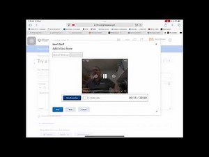 Using Video Note in Brightspace