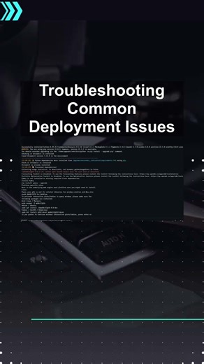 Troubleshooting Common Deployment Issues #ai #artificialintelligence #machinelearning #aiagent