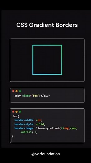 Beautiful CSS Gradient Borders 😍 | Modern UI Tricks
