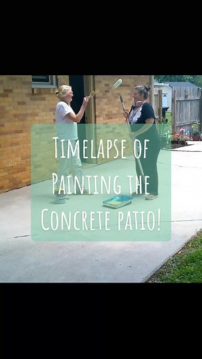 Patio Makeover with Concrete Stain: DIY Artist Project