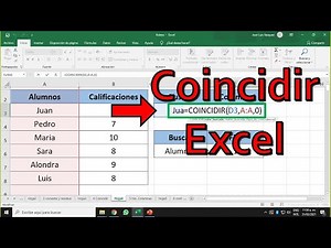 Excel Formula coincidir| Buscar datos en excel