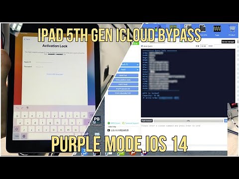 iPad 5 A1822 iCloud Unlock (Using Purple Mode) DCSD Cable A8-A11 CPU Support iOS 15/16 (Low Chance)