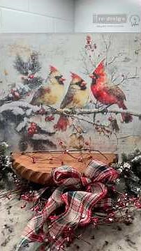 Dollar Store DIY: Stunning Christmas Cutting Board Makeover Using Decoupage By Redesign With Prima