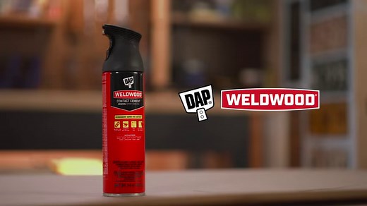 Hold Weldwood Original Spray Adhesive 6-8 inches from the surface and move in a sweeping motion to get an even film of adhesive. It's perfect for those demanding jobs such as upholstery work, trim work, door panels, decorative laminates and more! #DAPTips #DAPTipTuesday #Weldwood | DAP Global Inc.