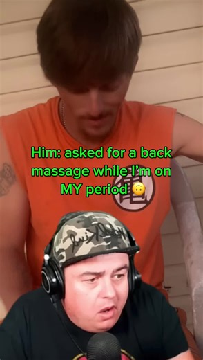 Cries in cramps 🙃😂. #fyp #girlthings #periods #menthesedays #bffr #men2024 #pleaseroasthim #princesstreatment #imconfused #capcutmeme #CapCut #backmassage #backrub #huh #sideeye #makeitmakesense @BuckleyGaming
