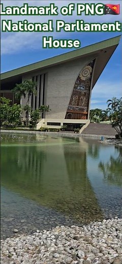 Landmark of PNG🇵🇬. National Parliament House. Cultural Masterpiece Design.