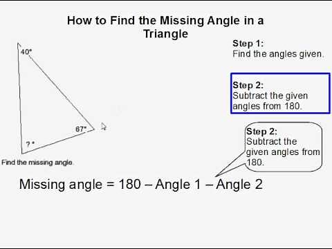 How to Find the Third Angle of a Triangle