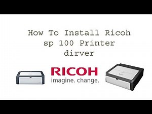 How to download Ricoh Sp 100 driver || Teach World ||