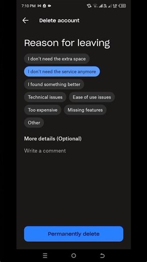 How to Delete your Account in Dropbox Application