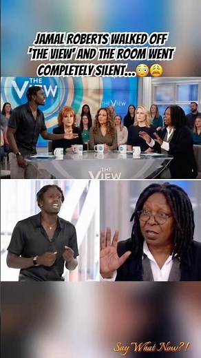 Jamal Roberts walked off ‘The View’ and the room went completely silent…😳😩