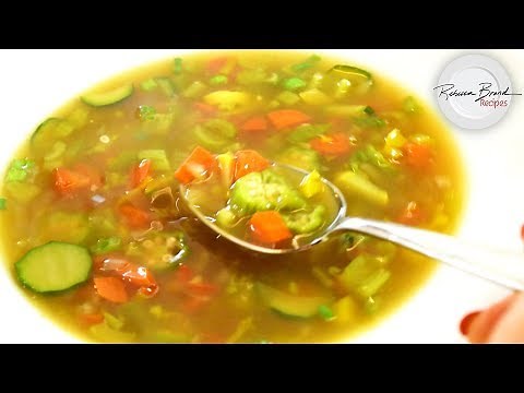BEST Clear Vegetable Soup Recipe with Bone Broth in 15 Minutes