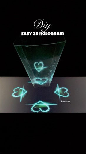 DIY 3D hologram video 😱||#hologram #hologramvideo #diy #trendingshorts #tutorial #youtubeshorts