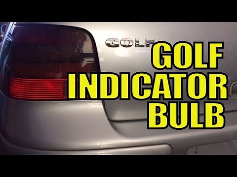 VW Golf Rear Indicator Bulb Change