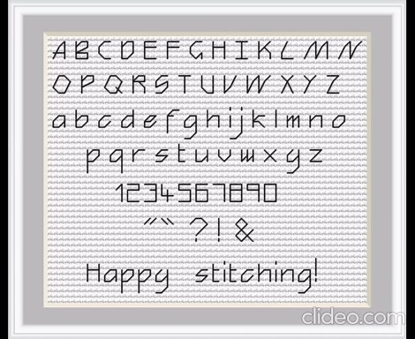 Back Stitch Alphabet Cross Stitch Pattern With Small Backstitch Cross Stitch Letters and Numbers - Etsy