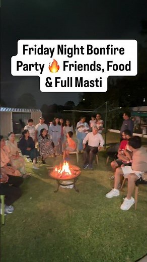 Friday Night Bonfire Party 🔥 Friends, Food & Dance #FridayNight #BonfireParty
