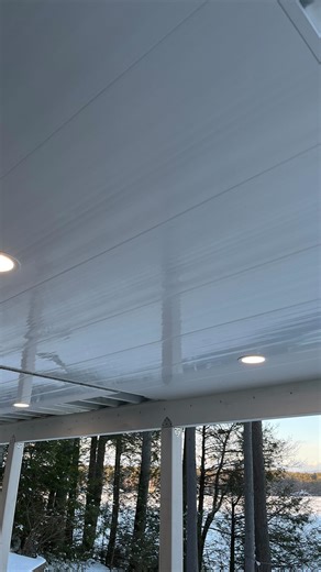 Historic District Woodworking on Instagram: "We started throwing up some @trusscore for the first time, and its fulfilled all our expectations! Key take-aways •waterproof, stainproof, critter proof, anti-microbial and paintable! •killer install; seams lock together tightly •strong panels but super lightweight •perfect choice for a lakeside exterior wall or ceiling application •cuts and drills surprisingly well We used @grkfasteners as always to fasten; cabinet screws more specifically. What a sh