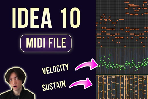 Idea 10 MIDI - Slow   velocity & sustain