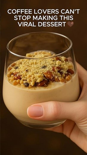 Viral Coffee Dessert 🤎Easy 3-Layer No-Bake Recipe