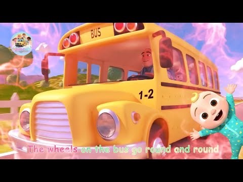 Wheels on the Bus Service Vehicles || Excavator Version | 118 Seconds || Crocomix Kids TV