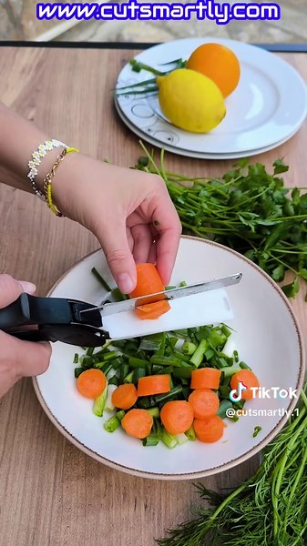 2-In-1 Kitchen Scissors Smart Chopping Knife & Food Scissors - Cool gadget for Kitchen #kitchenideas #kitchengadgets #kitchendispenser #coolthingstobuy #knifesharpener