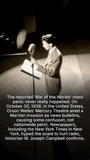 The great Martian invasion panic of 1938 never really happened. | History Vault