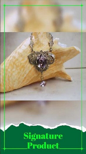 Amethyst Swarovski Crystal Jewelry Set