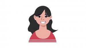 Animation Girl Smiling Young Woman Smiling Stock Footage Video (100% Royalty-free) 1057974577 | Shutterstock