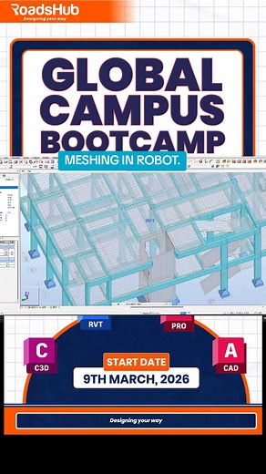 🔹 Meshing in Robot Structural Analysis In Autodesk Robot, meshing is more than just a technical step , it’s the backbone of reliable finite element analysis (FEA). Meshing is the process of dividing structural elements (like slabs, walls, or shells) into smaller finite elements. These elements allow the software to approximate complex behaviors under loads with higher accuracy. Why Meshing matters • \tAccuracy of Results: A finer mesh captures stress concentrations and deflections more precisel