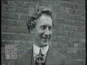 Percy Grainger in 1921 (footage & playing) - Gum-Suckers March