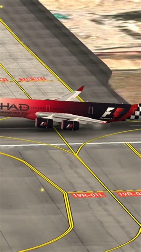 Etihad Airways A340 F1 livery landing Suvarnabhumi Airport #worldofairports #woa #etihadairways