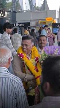 Warmly welcomed at Indore airport by the Church Pastors and Youth Leaders.