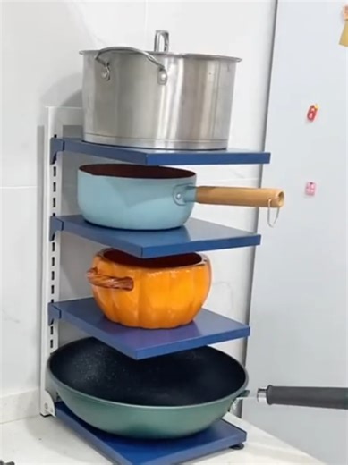 Organize Your Kitchen with a Multi-Layer Pot Rack
