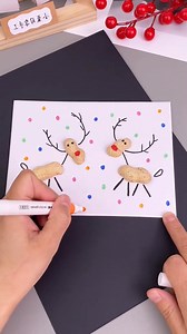 Step-by-Step Peanut Reindeer Craft #peanutcraft #reindeer #christmasfun #diycraft #holidayart #kidsactivity #creativecraft #recycleidea #festivefun #handmade | paper craft ideas
