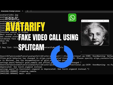 Avatarify for Fake Video Call on Gaming PC Using SplitCam | Real-Time Face Swap Tutorial