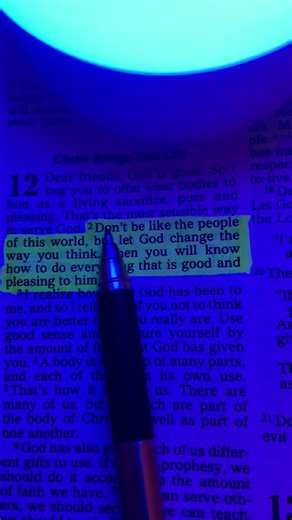 Romans 12:2💜 #fyp #viral #jesus #bible | Bible