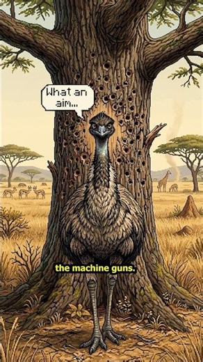 Australia's Worst Military Disaster? Emus Won 🪖#greatemuwar #history #8-bitfacts