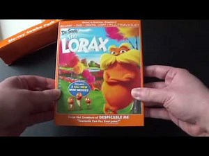Dr.Seuss' The Lorax Blu-Ray+DVD Walmart Exclusive Plush Unboxing.