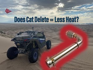 Does a Cat Delete/Mid Pipe Reduce Heat? We Find out! - Can-Am Maverick X3 XRS Turbo RR