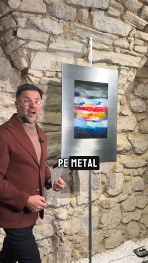 Dimir and Son Art Gallery on Instagram: "UNTILTED oil color on stainless steel 63 x 93cm l 2025 Norbert Stefan is a Berlin-based artist who blends digital and analog techniques to create paintings guided by chance and material reactions. Using methods like decalcomania, his work evokes natural and cosmic phenomena, producing layered, organic, yet machine-like compositions that explore memory, perception, and visual unpredictability. Influenced by artists like Polke, Rauschenberg, and Duchamp, Şt