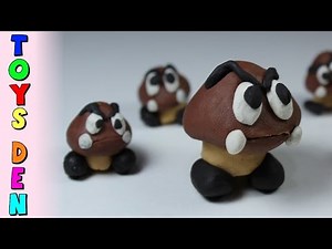How to Make Goomba Polymer Clay Tutorial Super Mario Play Doh Goomba Clay Tutorial