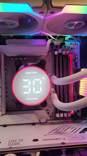 3rdys ranni my 360 수랭쿨러 디스플레이 온도가변동이 없다 occt cpu test, 온도는 잡는데 디스플레이 출력 값이.