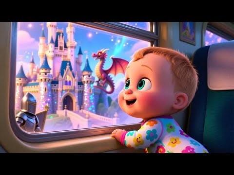 🚂👶 **Adventurous Baby’s Train Ride** 🎶🌈 | Fun Train Song for Kids | Toddler Learning Rhyme 💛✨