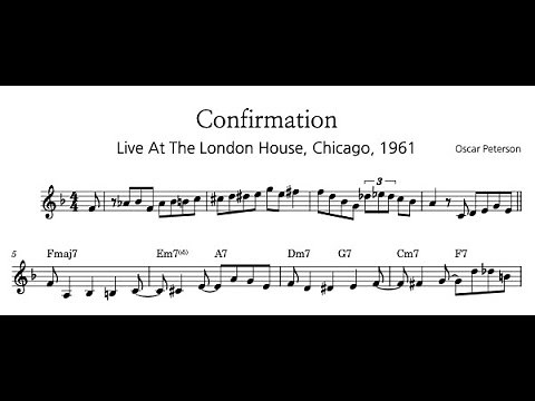 Confirmation - Oscar Peterson | Piano Solo Transcription