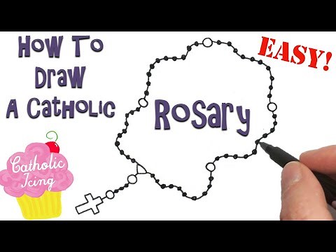 How To Draw A Rosary- Super Easy!!!