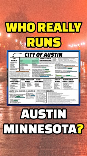 Who Runs the City of Austin, Minnesota? (An Infographic) #minnesota