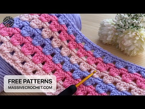 Crochet a Super Easy and Lovely Pattern in MINUTES! ⚡️ Beginner Friendly