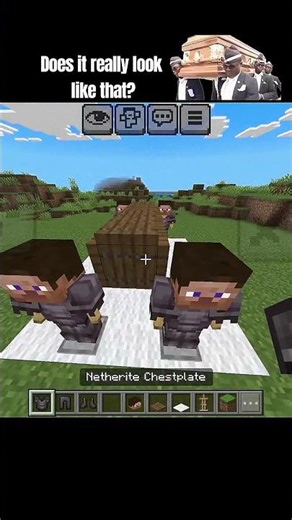 Dancing Funeral Coffin In Minecraft..😨 #minecraft