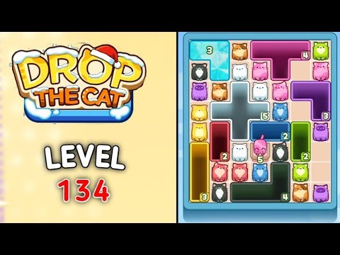 Drop the cat level 134 walkthrough solution gameplay